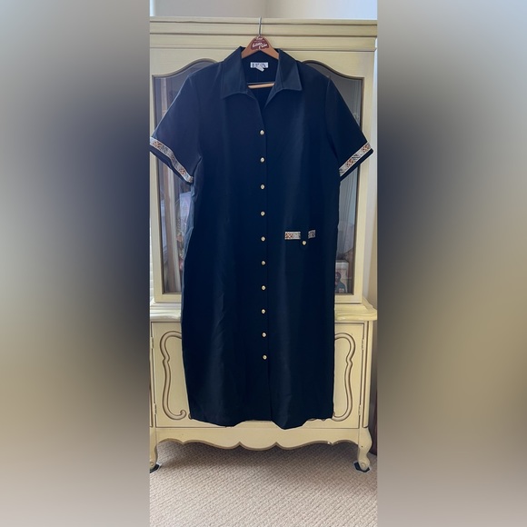 BEA Classics Gorgeous Black/Gold Business WOMENS Dress NWT plus size 28W - Picture 4 of 6